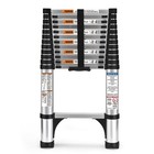12 5 Ft Aluminum Extension Ladder Heavy Duty 330 Lbs Multi Purpose Stabilizers