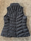 Spyder Vest Womens Medium Puffer Black Full Zip Pockets Casual Hiking