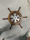 18 nautical Wooden Ship Wheel Pirate Wall Decor Marine Boat Steering Wheel C