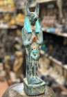 Authentic Ancient Egyptian Antique Rare God Anubis Statue Figurine Bc