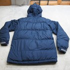 Columbia Down Jacket Youth 14 16 Blue Insulated Puffer Pockes Hooded Omni-shield