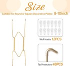 Plate Hangers For Wall Stainless Steel Wire Holder Fits 810 Inch 12 Pcs