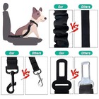 Dog Car Seat Belt 2 Pack   Adjustable Pet Safety Harness For Vehicle Travel