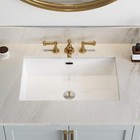 24   Rectrangle Undermount Vitreous Ceramic Lavatory Vanity Bathroom Sink White