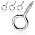 Eye Hooks Screw  3 4 Inch  100pcs  1 X 3 4 Inch
