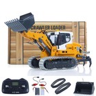 1 50 Remote Control Electric Lifting Tracked Loader Metal Bucket Track Ripper