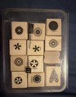 Lot Of 8 Stampin  Up  Wood Mount Rubber Stamps Sets