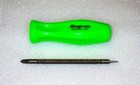  new  Snap-on Flip Shank Screwdriver S2 p2  hard Green Handle  Reversible Tip