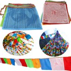 Tibetan Buddhist Prayer Flags 40pcs Outdoor Meditation Traditional 11x14 Inches