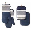 New Kitchenaid 4 Piece Silicone Kitchen Set Navy Blue
