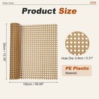 Plastic Rattan Cane Webbing Roll 14 Inch X 4 9 Ft For Chair Caning  Coffee