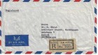Thailand 1955 Registered Haadyai Air Mail Cover Franked Sc 266 306 312 To Zurich