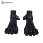 Smitizen Silicone Black Dragon Paw Feet Covers Shoes For Halloween Party Cosplay