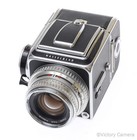 Hasselblad 500c Chrome Medium Format Camera W  80mm Lens 12 Back  exc  