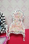 Miniature Dollhouse Furniture Upcycled Victorian Ladies Chair