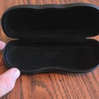 Black Plastic Hard Flip Top Portable Case For Glasses sunglasses readers