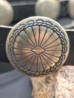 Vtg Sterling Silver Native American Concho Belt 46   130g