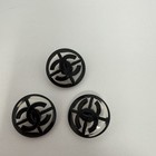 3x Chanel 100  Authentic Black  Metal Cc Logo Button