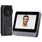 Bluetooth Wireless Video Door Bell Intercom System Monitor 4 3  Doorbell Camera
