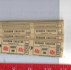 Vintage Lot 100 40 Cent Movie Tickets Vernon Theatre Leesville Louisiana    
