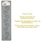 Border Quilting Stencils Heart Wave Stencil Wavy Designs Quilt Pattern Templates