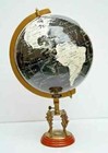 18  Big Antique World Map Earth Globes With Designer Lion Base Compass Gift