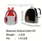 Pet Portable Carrier Backpack Space Capsule Travel Dog Cat Bag Transparent Us