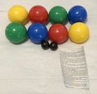 Bocce Ball Set Of 8 Large Balls  2 Pallino Target Balls With Carrying Case