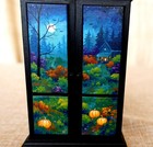 Dollhouse Miniature Halloween Armoire 1 12 Scale Hand Painted By Ab Sealed Shut