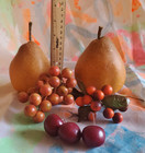 Realistic Fake Artificial Fruit  Pears Cherries Grapes Berries   Home Decor