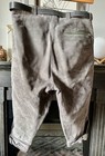Vintage German Lederhosen Grey Suede Leather Capri Pants Medium Oktoberfest