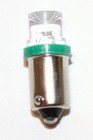  10 Pack  - 6 3 Volt Led Bulb Concave 44 47 Base  ba9s  Pinball - Green