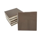 Brown Ceramic Tile 4 25 Inch Subway Square Vintage Mid Century Modern Retro