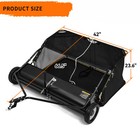 42  Tow Behind Lawn Sweeper Leaf Collector For Grass Lawn 12 Cu Ft Capacity 42in