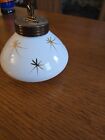 Vintage Mid Century Starburst Ceramic Holy Water Container  Rare   