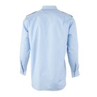 Dutch Military Army Issued Army Sky Blue Bdu Long Sleeve Shirt Size Medium