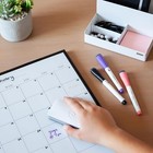 U Brands Magnetic Dry Erase Board Felt Eraser  White  Modern Design  Lightweight