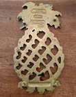 Solid Brass Pineapple Trivet Virginia Metalcrafters Williamsburg  Va Vtg 1999