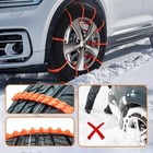 Universal Zip Tie Snow Chains For Cars Suvs Trucks Winter Emergency Non-slip