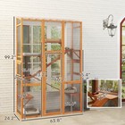 Outdoor Catio Cat Enclosure W  6 Jumping Platforms  Scratching Post