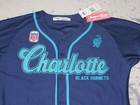 Charlotte Black Hornets Negro League Stitched Jersey Headgear  Nwt  125 Size L