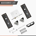 Mortise Lock Set For Interior Door - Vintage Crystal Glass Door Knobs With Sk   