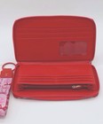 New Simply Southern Wristlet Large Zip Phone Wallet Pink Red Bows Ribbons Travel