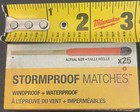 Uco Stormproof Matches Preppers Emergency Wind Waterproof Storm Bulk Packed X25