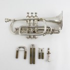 Rare Antique Dyers Professional Silver Tone Cornet Model 8075 For Restoration