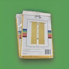 2 Fiesta Brand Yellow Sheer Voile Window Panel Curtain Cotton 50 x84    Rod Pocket