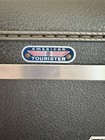 Vintage Train Makeup Case Gray American Tourister Tri-taper Travel Luggage