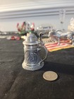 Vintage Mini 3  Tall  Pewter Stein Collectible Sks Zinn 95  Made In Germany 