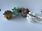 Nwt Pusheen Halloween Complete 2023 Plush Set Mummy  Pumpkin  Bat  Frankenstein