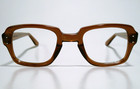 Nos Usgi Issue Bcg s Uss Size 48-24 Brown Sunglasses  Eyeglasses Frame Vintage
